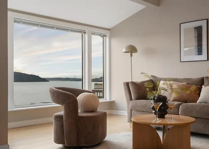 Апартаменты Exclusive Overlooking The Fjord Берген